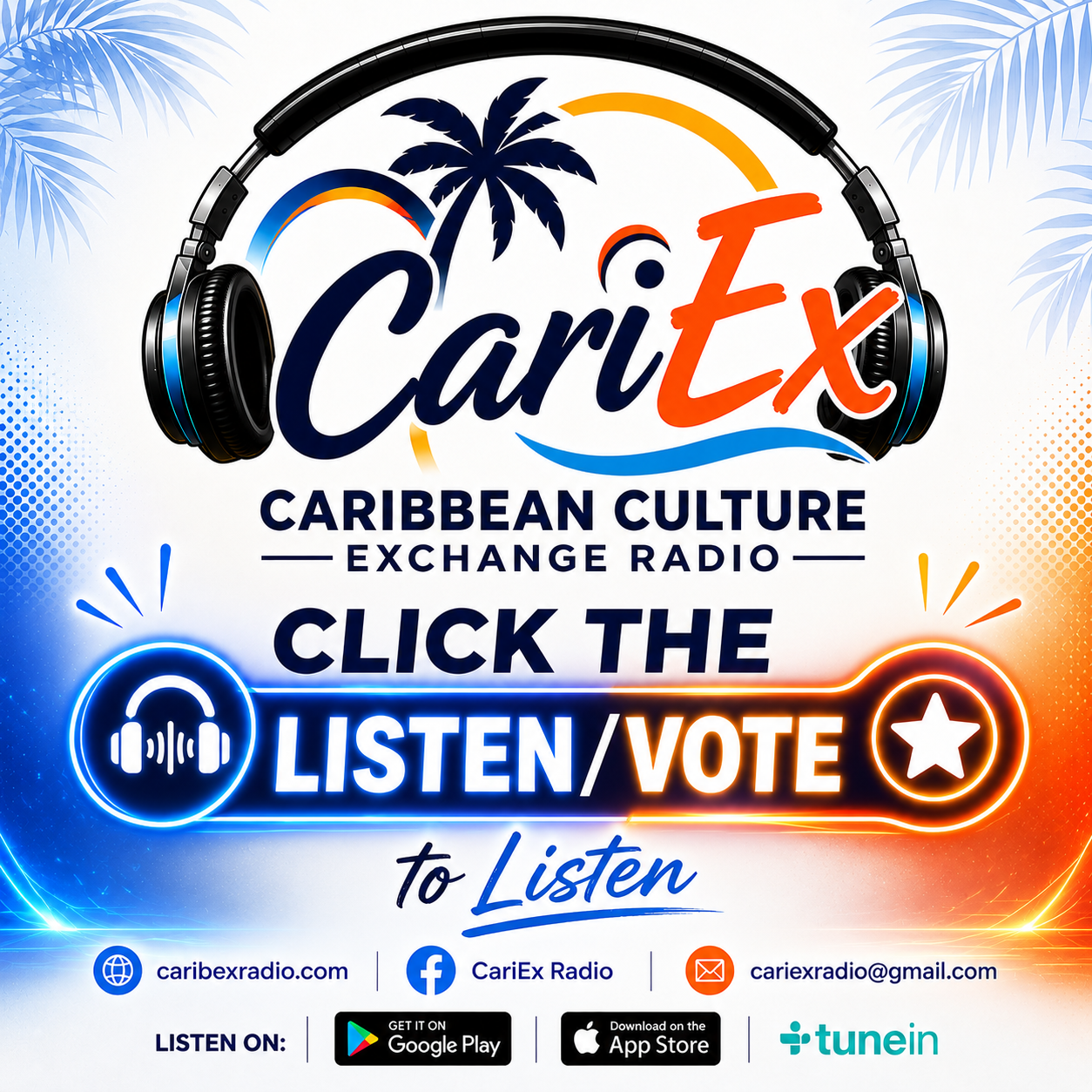 CariEx Radio video is off air — click Listen/Vote to listen live